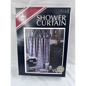 Saturday Knight Ltd. Shower Curtain Dynasty II Floral Cottagecore Teflon Vtg